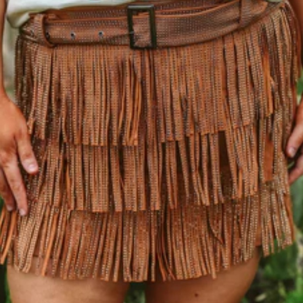 Nylon brand Champagne Getaway Camel Chacha Skort